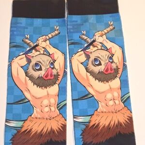 🍒🍒 Anime Demon Slayer Inosuke Socks